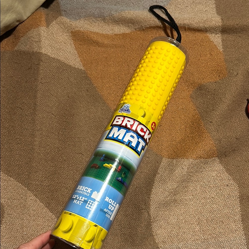 Lego Compatible Brick Roll-Up Travel Mat, 12x12”